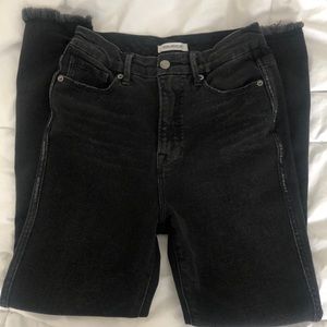 Good American Good Curve high rise black jeans